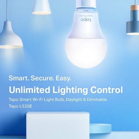 TP-LINK LED Izzó Wi-Fi-s, E27, tompítható fénnyel, TAPO L520E
