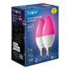   TP-LINK LED Izzó Wi-Fi-s E14, Multi Color, váltakozó színekkel, TAPO L430C (2-PACK)