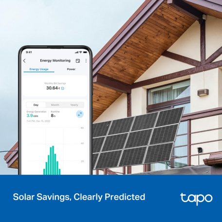 Tapo P410M, Okos Dugalj Wi-Fi-s Mini, Fogyasztás mérővel IP54 kültéri