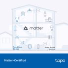 Tapo P410M, Okos Dugalj Wi-Fi-s Mini, Fogyasztás mérővel IP54 kültéri