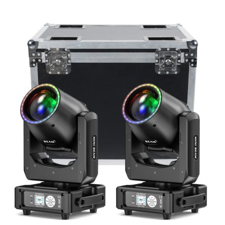 Mini 7R 230W Beam mozgófejes robotlámpa szettben szállítóládával